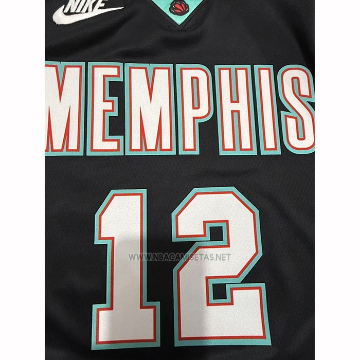 Camiseta Memphis Grizzlies Ja Morant NO 12 Classic 2025-26 Negro